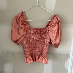 Puff Sleeve Top - Pink